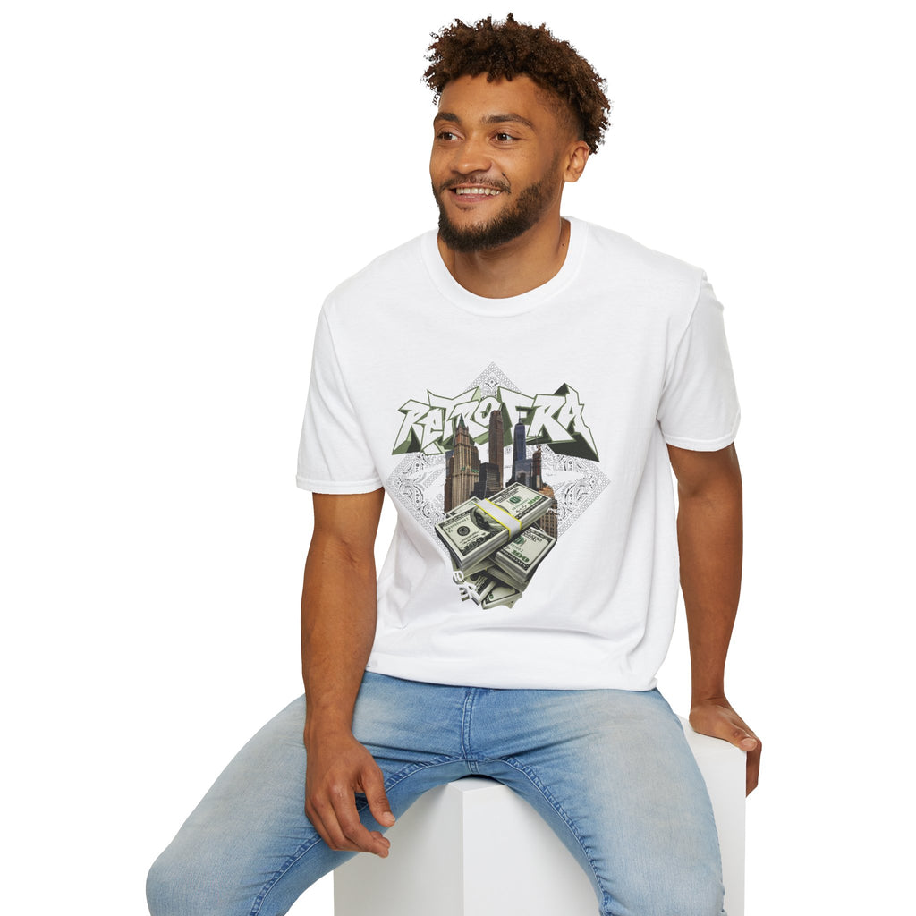 Cityscape Graphic Unisex T-Shirt, Urban Style Tee, Streetwear Top.